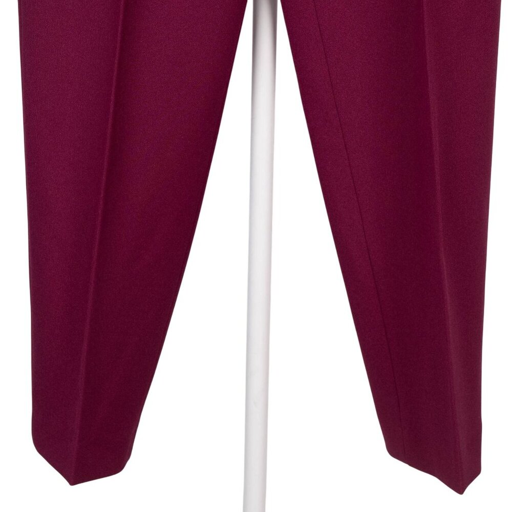 Haggar Pleated Front Pants VTG Womens NEW Magenta Pink Stretch Dress Casual - Picture 3 of 7